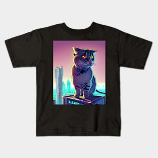 Scottish Fold Cat Kids T-Shirt